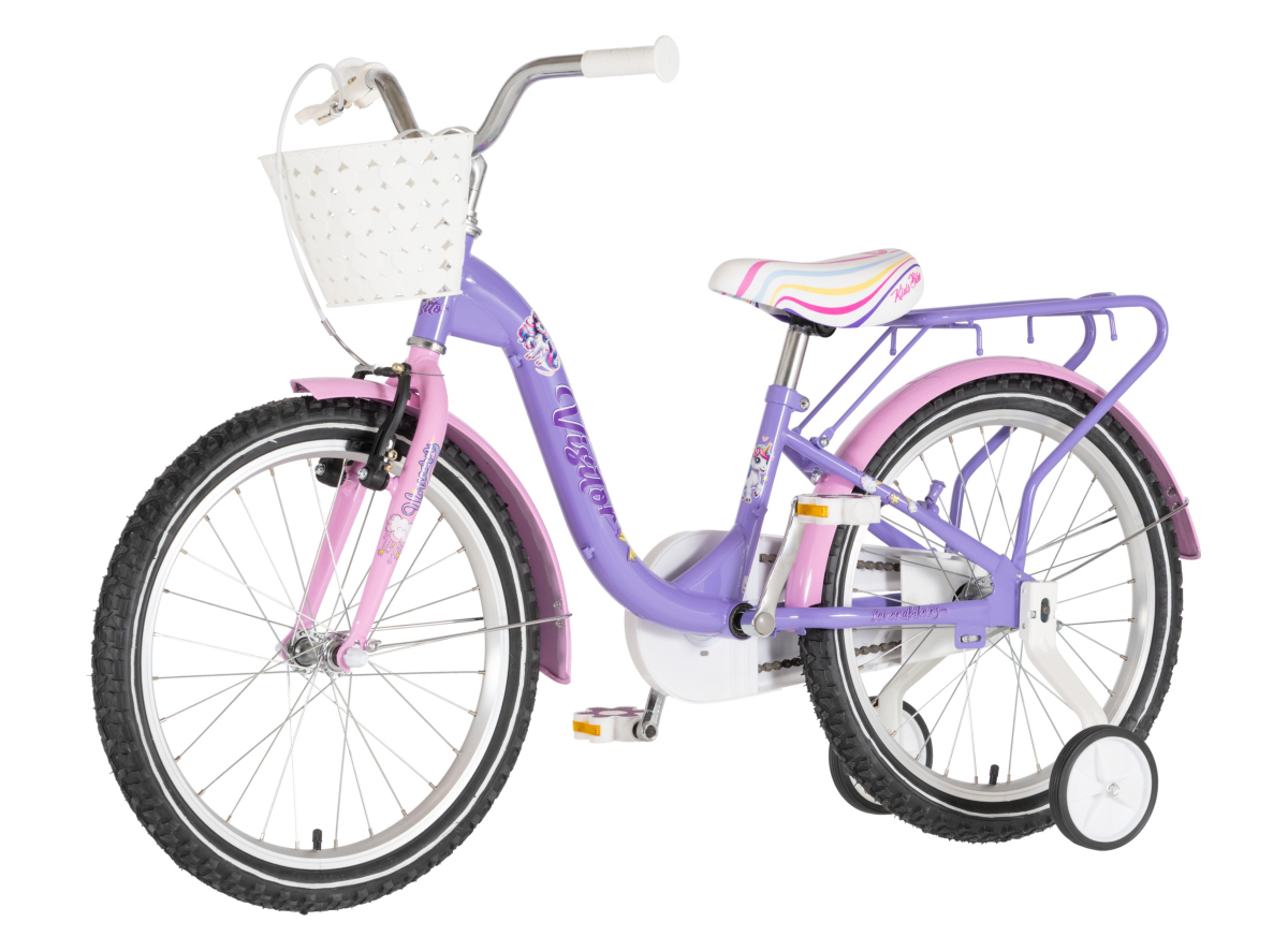 BICIKL KIDS VISITOR UNICORN 20" 10" V-BRAKE KONTRA 115-135CM (20") LJUBIČASTI
